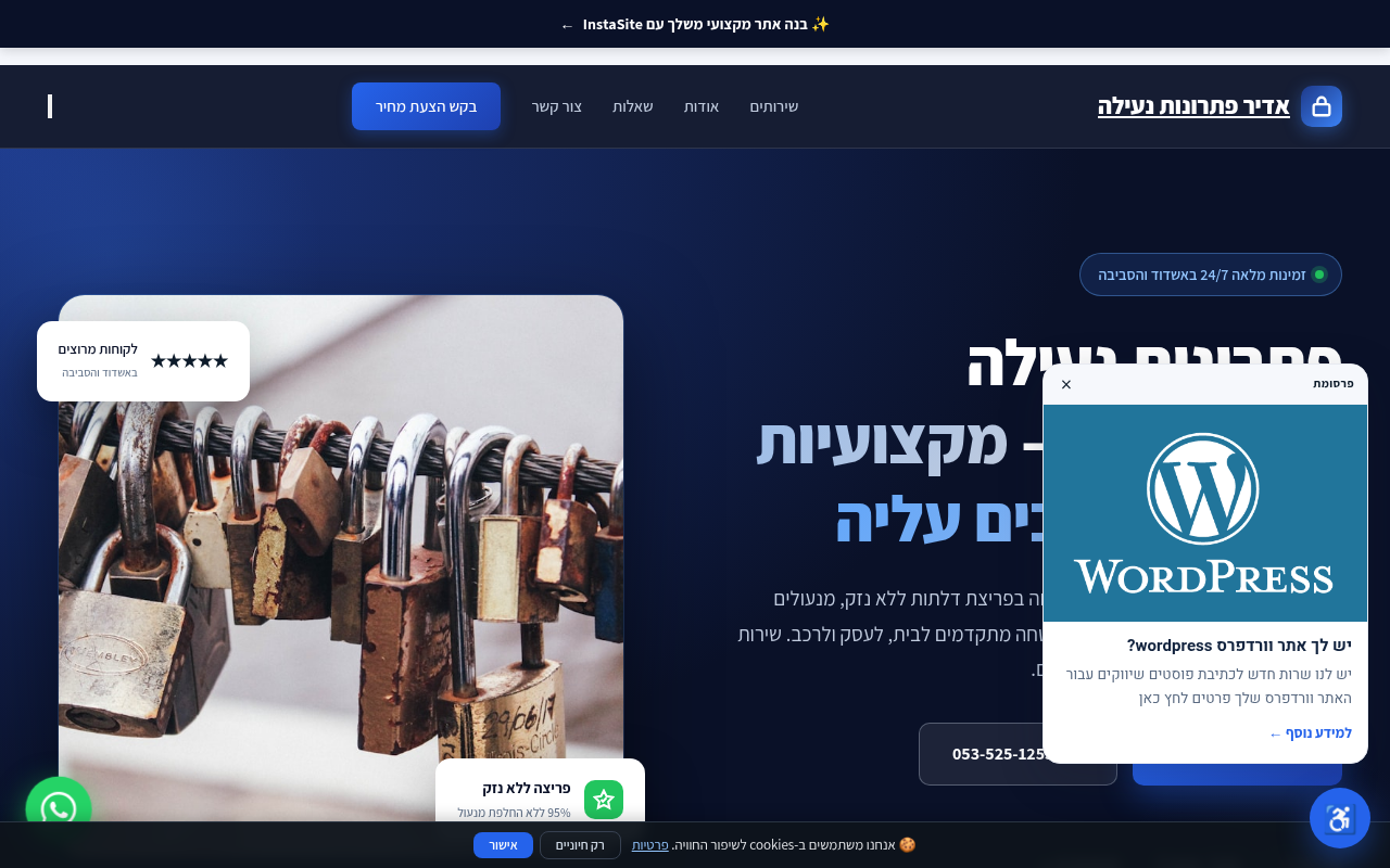 אדיר פתרונות נעילה